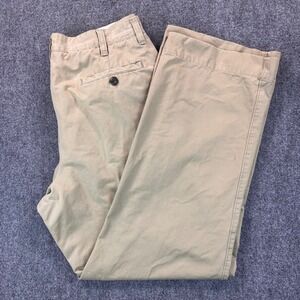 OshKosh Bigosh Khaki Chino Pants Men's‎ 34x32 Beige 100% Cotton Casual Trousers